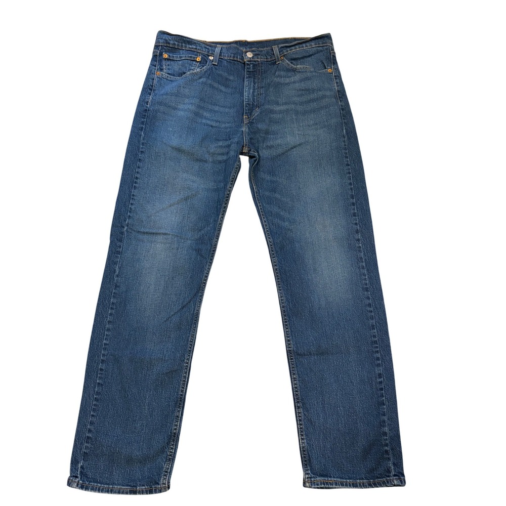 Levis 505 Regular Fit Straight Leg Jeans Medium Wash Blue 38x32 00505-2668